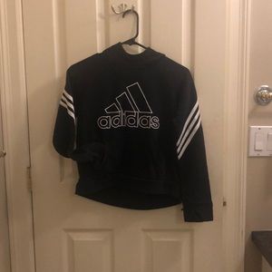 Adidas black girls pullover hoodie